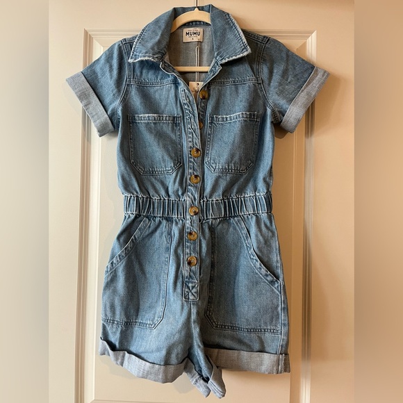 NWT Denim Romper from Show Me Your Mumu in Size Small - Picture 2 of 8